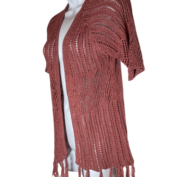 Open Knit Cardigan Sweater by Knox Rose size Small - Picture 2 of 7
